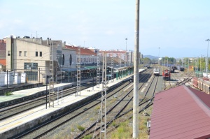 Estación de Pamplona-Iruñea.