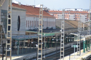 Estación de Pamplona-Iruñea.