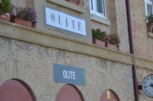Estación de Olite. En funcionamiento.